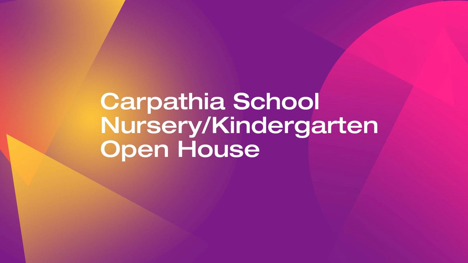 Carpathia Nursery Kindergarten Open House WEB Art